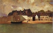 Odilon Redon Breton Port painting